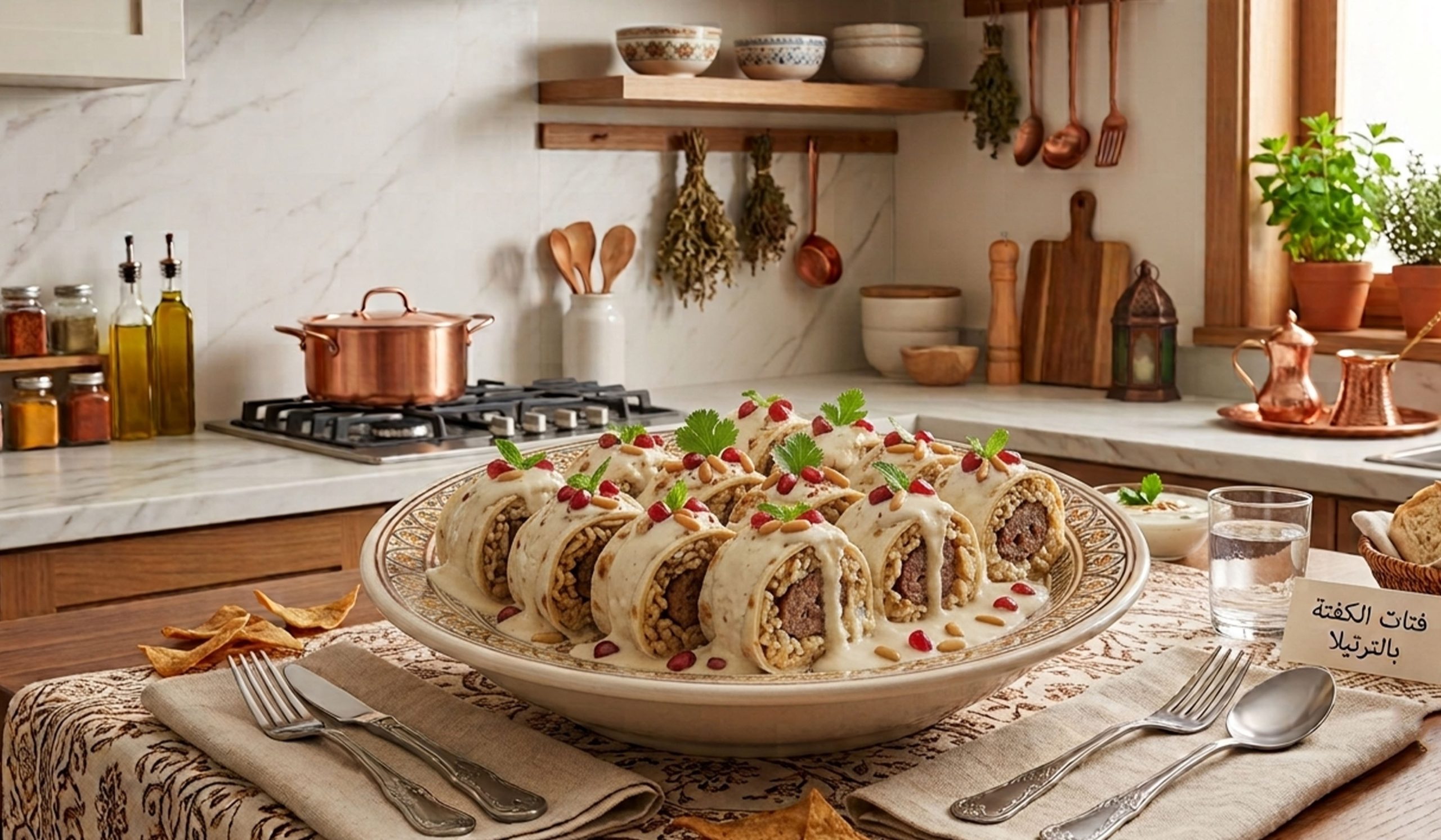 Fatet Kafta with Almarai Aldemshkieh Laban